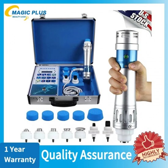 ESWT Shockwave Therapy Machine with 7 Heads - ED Treatment and Pain Relief Physiotherapy Tool