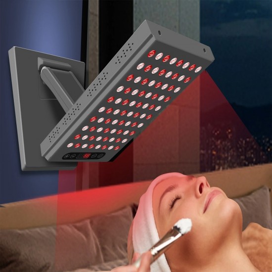 660nm & 850nm Near Infrared and Red Light Therapy Panel - Home Use LED Lamp for Anti-Aging & Pain Relief